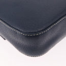 FENDI Mamma Baguette Shoulder Bag Leather Navy Gold Auth yk20632SAM-16