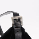 FENDI Mamma Baguette Shoulder Bag Velor Black Silver Auth yk20633SAM-19