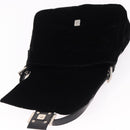 FENDI Mamma Baguette Shoulder Bag Velor Black Silver Auth yk20633SAM-22
