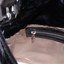 FENDI Mamma Baguette Shoulder Bag Velor Black Silver Auth yk20633SAM-27
