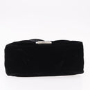 FENDI Mamma Baguette Shoulder Bag Velor Black Silver Auth yk20633SAM-5