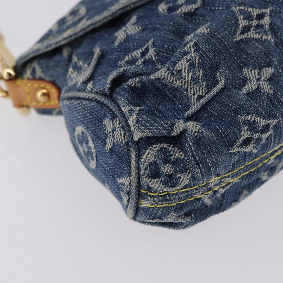 LOUIS VUITTON Monogram Denim Mini Preity Blue M95050 LV Auth yk20634SAM