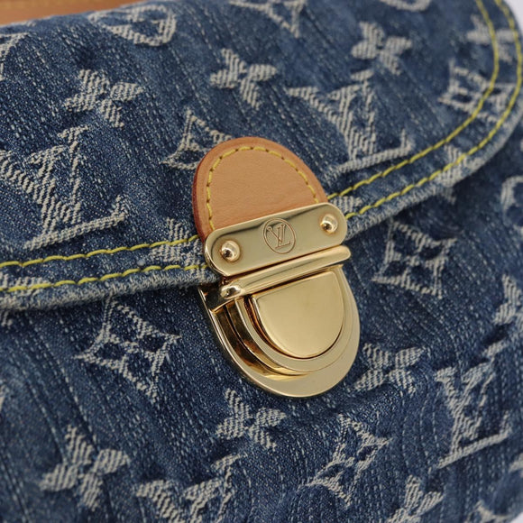 LOUIS VUITTON Monogram Denim Mini Preity Blue M95050 LV Auth yk20634SAM