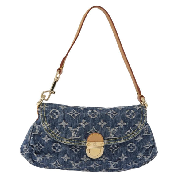 LOUIS VUITTON Monogram Denim Mini Preity Blue M95050 LV Auth yk20634SAM