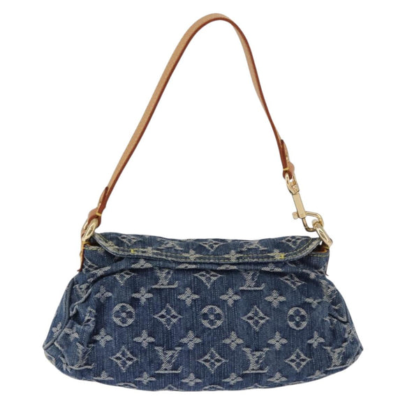 LOUIS VUITTON Monogram Denim Mini Preity Blue M95050 LV Auth yk20634SAM