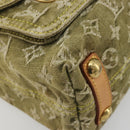LOUIS VUITTON Monogram Denim Buggy PM Shoulder Bag Khaki M95213 LV Auth yk20636V-11