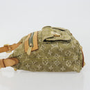 LOUIS VUITTON Monogram Denim Buggy PM Shoulder Bag Khaki M95213 LV Auth yk20636V-5