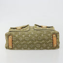 LOUIS VUITTON Monogram Denim Buggy PM Shoulder Bag Khaki M95213 LV Auth yk20636V-9