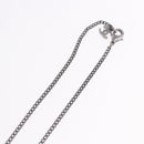 CHANEL COCO Mark Stone Necklace Metal Silver CC Auth yk20638M-13