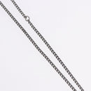 CHANEL COCO Mark Stone Necklace Metal Silver CC Auth yk20638M-5