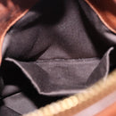 Miu Miu Hand Bag Leather 2way Brown Gold Tone Auth yk20642SAM-25