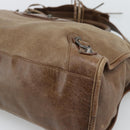 BALENCIAGA The City Hand Bag Leather 2way Brown 115748 Auth yk20644M-12