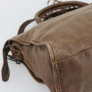 BALENCIAGA The City Hand Bag Leather 2way Brown 115748 Auth yk20644M-15