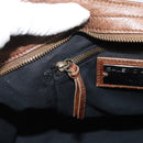 BALENCIAGA The City Hand Bag Leather 2way Brown 115748 Auth yk20644M-21