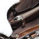 Miu Miu Hand Bag Leather 2way Brown Silver Auth yk20645M-25