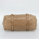 Miu Miu Hand Bag Leather 2way Brown Gold Tone Auth yk20647M-5