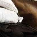 Miu Miu Hand Bag Leather 2way Brown Gold Tone Auth yk20647M-12