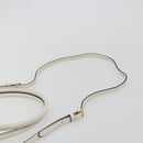 PRADA Bonnie Medium Shoulder Bag Leather 2way White Gold Tone Auth yk20648SAM-15