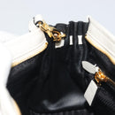 PRADA Bonnie Medium Shoulder Bag Leather 2way White Gold Tone Auth yk20648SAM-25
