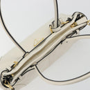 PRADA Bonnie Medium Shoulder Bag Leather 2way White Gold Tone Auth yk20648SAM-6