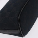 GUCCI GG Canvas Accessory Pouch Black Gold Tone 141809 Auth yk20649V-10