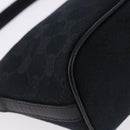 GUCCI GG Canvas Accessory Pouch Black Gold Tone 141809 Auth yk20649V-12