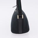 GUCCI GG Canvas Accessory Pouch Black Gold Tone 141809 Auth yk20649V-4