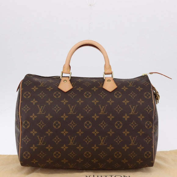 LOUIS VUITTON Monogram Speedy 35 Hand Bag M41524 LV Auth yk20651SM
