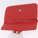 CHANEL Icon Chain Shoulder Bag Lamb Skin Red Gold Tone CC Auth yk20652SAV-18