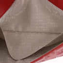 CHANEL Icon Chain Shoulder Bag Lamb Skin Red Gold Tone CC Auth yk20652SAV-23
