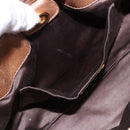 Miu Miu Hand Bag Leather 2way Brown Gold Tone Auth yk20653M-23