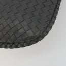 BOTTEGA VENETA INTRECCIATO Hobo Shoulder Bag Leather Gray Gold Auth yk20654A-9