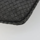 BOTTEGA VENETA INTRECCIATO Hobo Shoulder Bag Leather Gray Gold Auth yk20654A-16