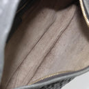BOTTEGA VENETA INTRECCIATO Hobo Shoulder Bag Leather Gray Gold Auth yk20654A-11