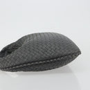 BOTTEGA VENETA INTRECCIATO Hobo Shoulder Bag Leather Gray Gold Auth yk20654A-4