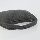 BOTTEGA VENETA INTRECCIATO Hobo Shoulder Bag Leather Gray Gold Auth yk20654A-7