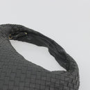BOTTEGA VENETA INTRECCIATO Hobo Shoulder Bag Leather Gray Gold Auth yk20654A-8