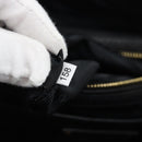 PRADA Hand Bag Leather Black Gold Tone Auth yk20656SAM-25
