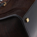 CELINE Luggage Phantom Hand Bag Harako leather Brown Black Auth yk20659SAM-12