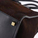 CELINE Luggage Phantom Hand Bag Harako leather Brown Black Auth yk20659SAM-13