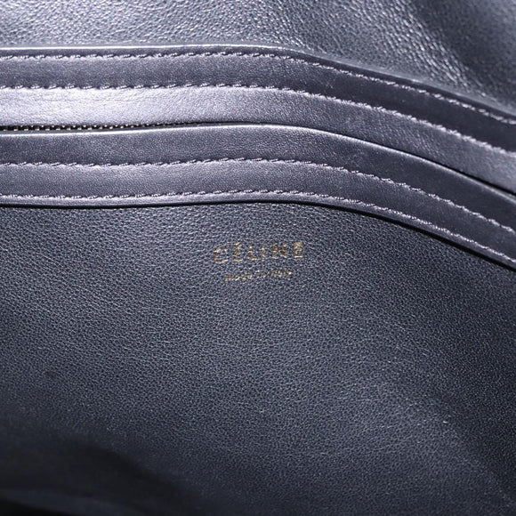 CELINE Luggage Phantom Hand Bag Harako leather Brown Black Auth yk20659SAM