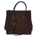 CELINE Luggage Phantom Hand Bag Harako leather Brown Black Auth yk20659SAM-2