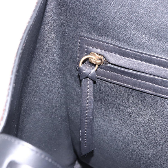 CELINE Luggage Phantom Hand Bag Harako leather Brown Black Auth yk20659SAM