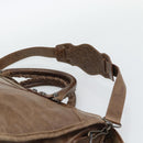 BALENCIAGA The City Hand Bag Leather 2way Brown 115748 Auth yk20660SAM-15
