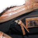 BALENCIAGA The City Hand Bag Leather 2way Brown 115748 Auth yk20660SAM-23