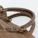 BALENCIAGA The City Hand Bag Leather 2way Brown 115748 Auth yk20660SAM-14
