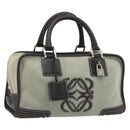 LOEWE Amazona 28 Hand Bag Suede Gray Brown Auth yk20662V-1