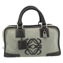 LOEWE Amazona 28 Hand Bag Suede Gray Brown Auth yk20662V-2