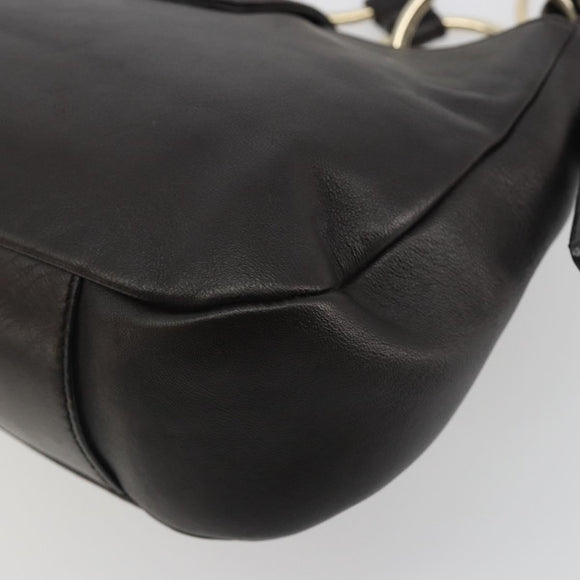 SAINT LAURENT Chain Shoulder Bag Leather Brown Gold Tone 138957 Auth yk20663SAM