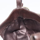 SAINT LAURENT Chain Shoulder Bag Leather Brown Gold Tone 138957 Auth yk20663SAM-20